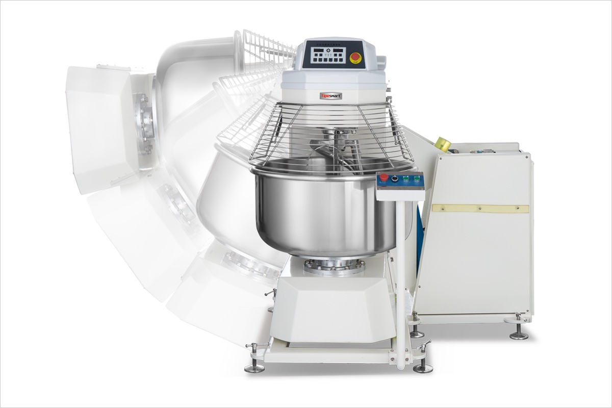 What is the difference between a spiral mixer and a dough mixer?